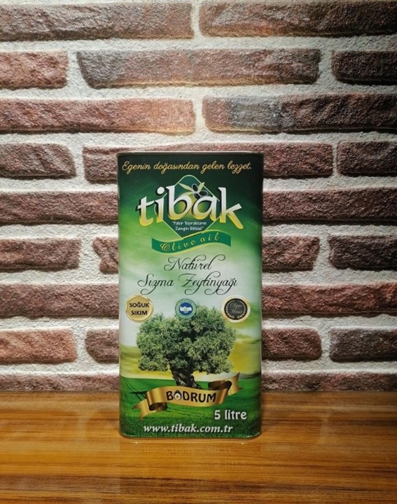 Tibak Erken Hasat Soğuk Sıkım Natürel Sızma Zeytinyağı 5 LT